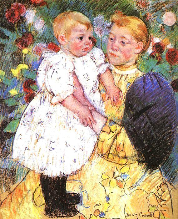 In the Garden ff, Mary Cassatt